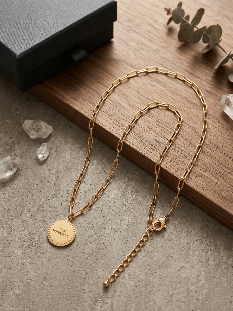 Collier Chaîne Trombone Or 24k Médaille - A.F.V. Sud
