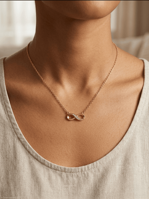 Collier Infini Plaqué Or en Acier Inoxydable – Chic et Indémodable - A.F.V. Sud